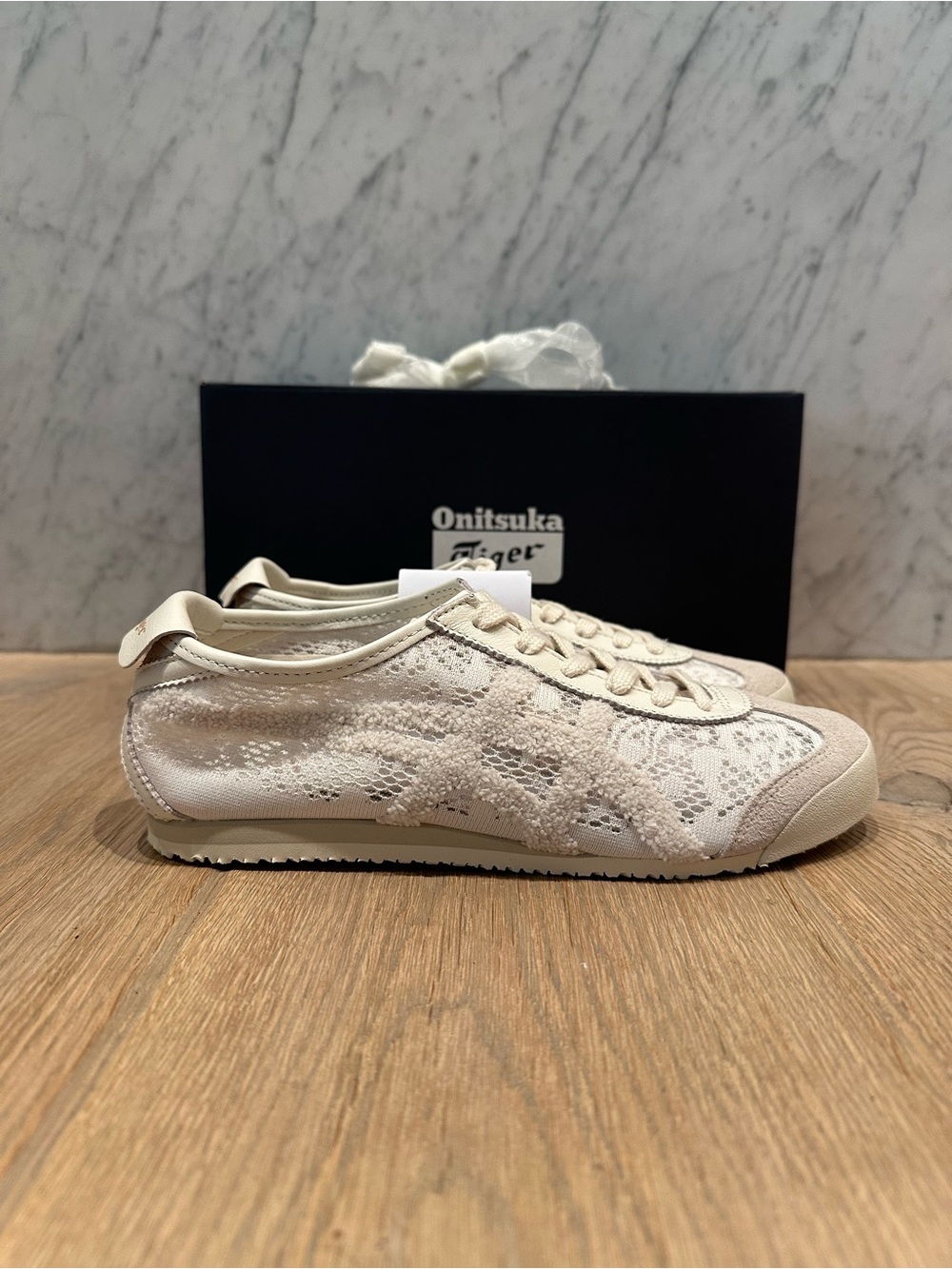 NWT Onitsuka Tiger Mexico 66 Lace Sneakers in Birch - Picture 6 of 14